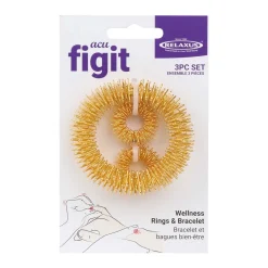 Acu Figit Wellness Rings & Bracelet (3-Piece Set)