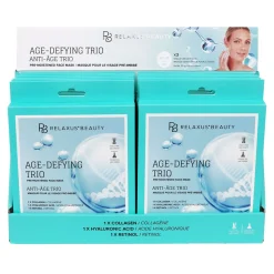 Age-Defying Trio Face Masks (3-Pack) - Displayer of 12