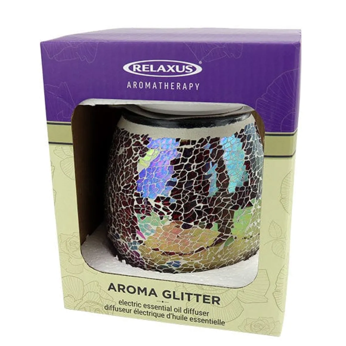 Aroma Crackle Glass Electric Oil & Wax Warmer