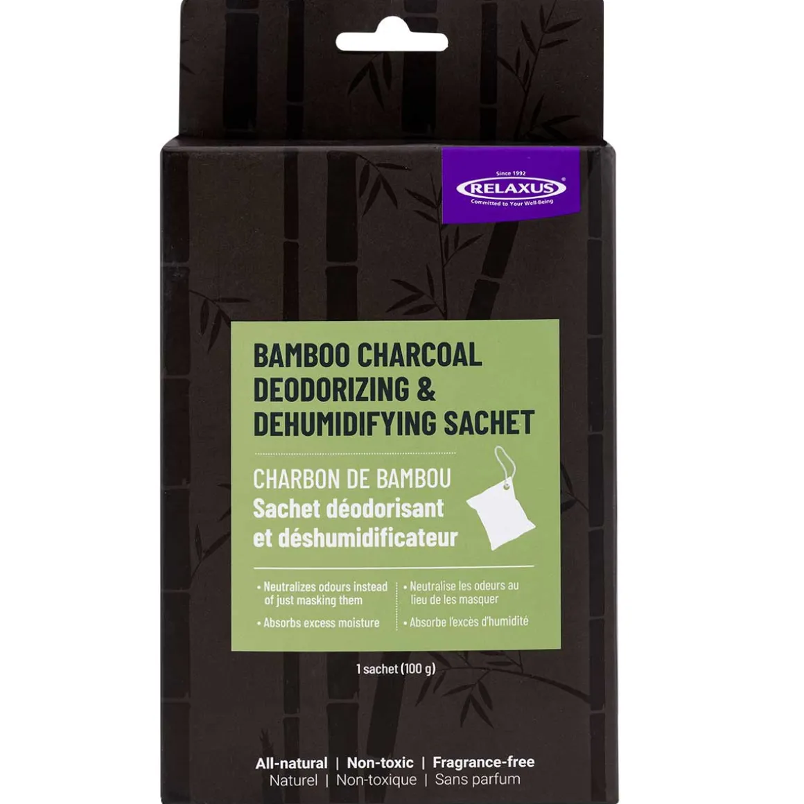 Bamboo Charcoal Deodorizing & Dehumidifying Sachets