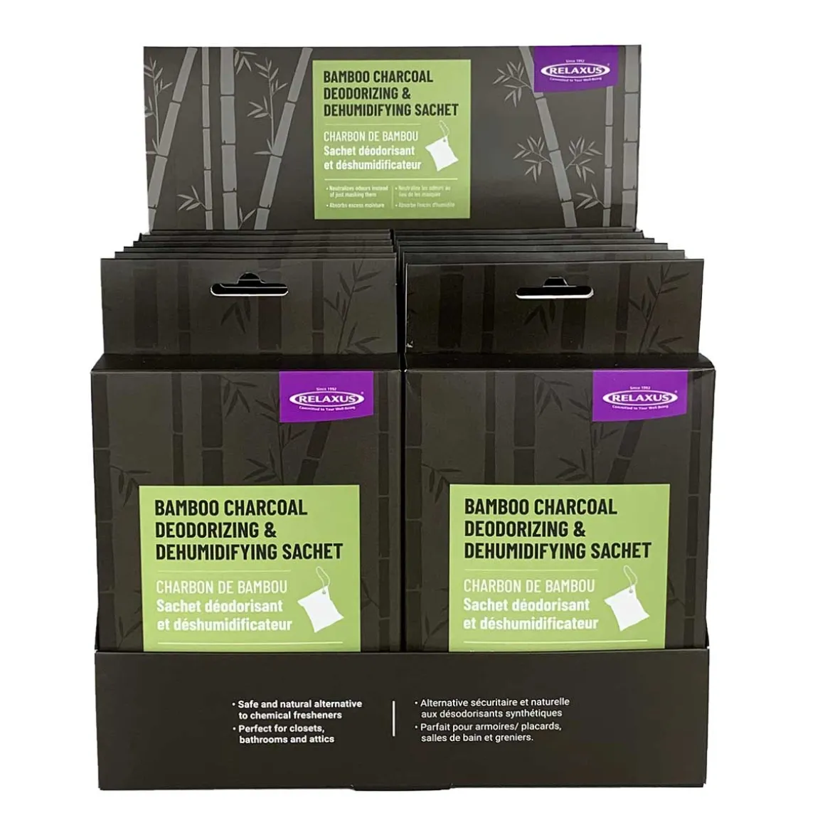 Bamboo Charcoal Deodorizing & Dehumidifying Sachets