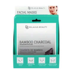 Bamboo Charcoal Facial Mask - Displayer of 12