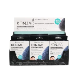 Bamboo Charcoal Konjac Cleansing Sponge