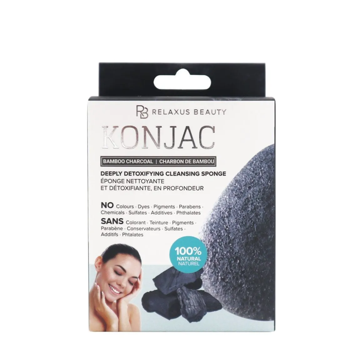 Bamboo Charcoal Konjac Cleansing Sponge