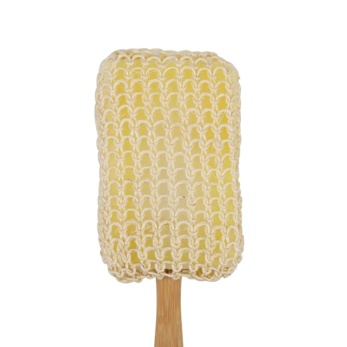 Bamboo Sisal Back Sponge with Handle