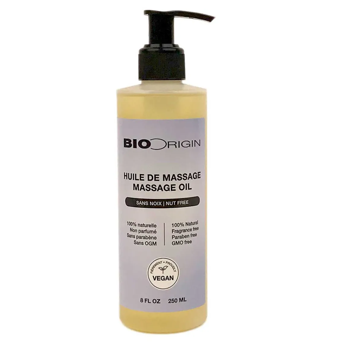 BioOrigin Massage Oil – Natural – Nut Free (Vegan)