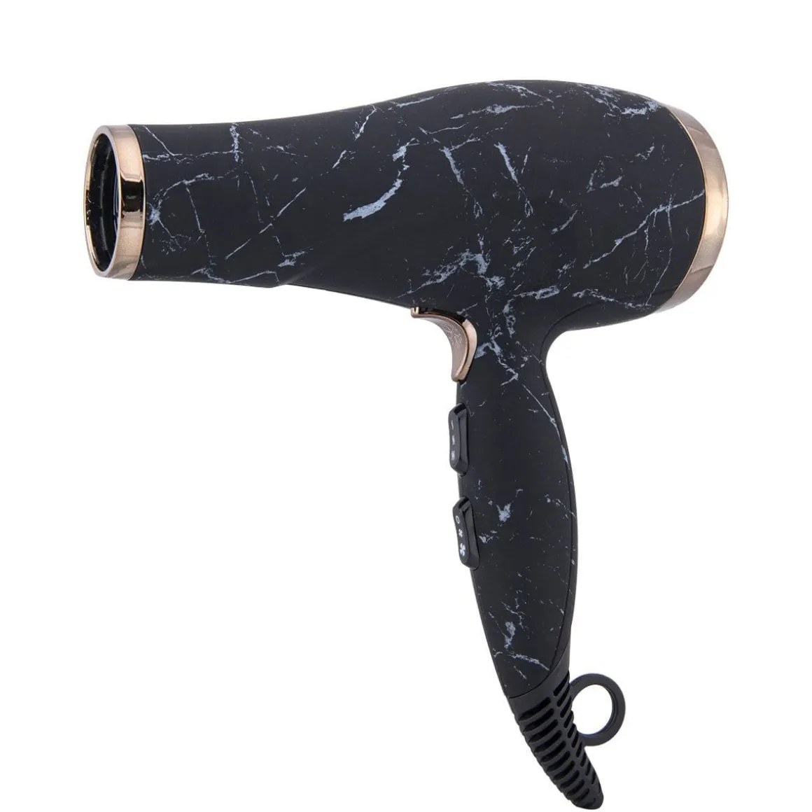 Black Marble Full-Size Blow Dryer