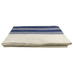 Blue & White Flannel Massage Table Blanket 70" x 100"