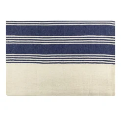 Blue & White Flannel Massage Table Blanket 70" x 100"