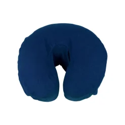 Blue Cotton Flannel Fitted Massage Face Cradle Covers