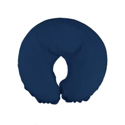 Blue Cotton Flannel Fitted Massage Face Cradle Covers