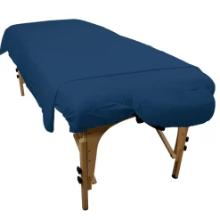 Blue Cotton Flannel Massage Table Sheets