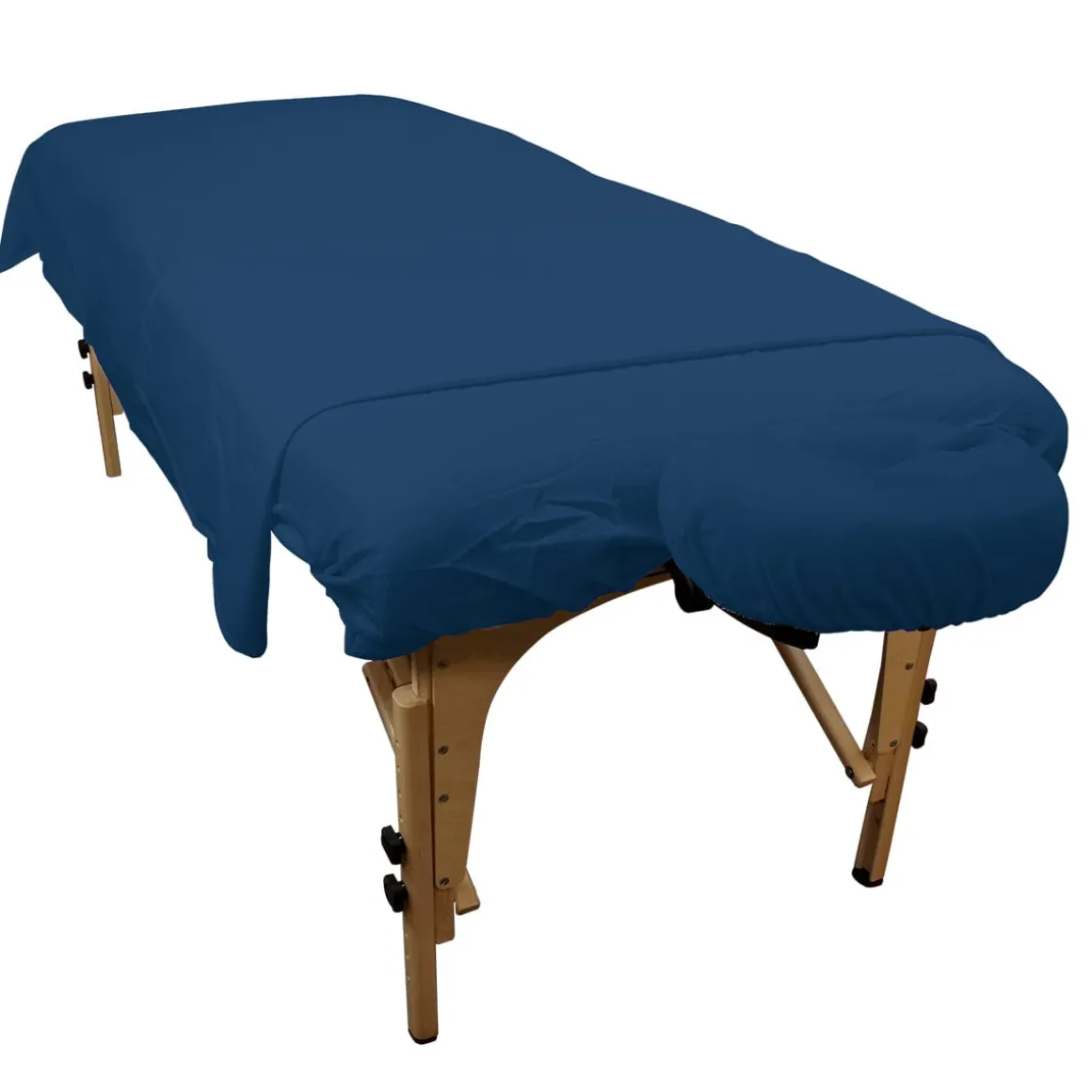 Blue Cotton Flannel Massage Table Sheets