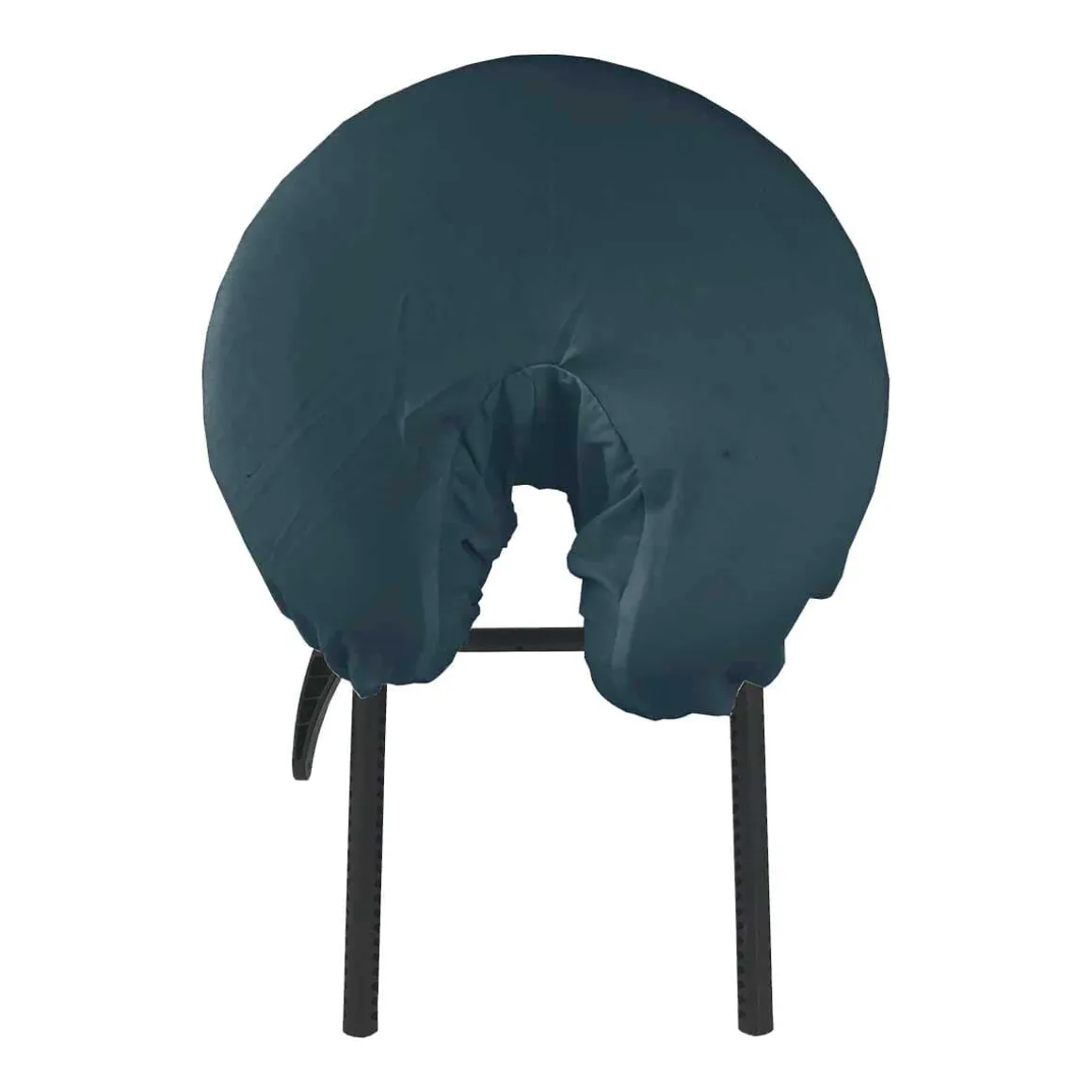 Blue Cotton/ Polyester Fitted Massage Face Cradle Covers