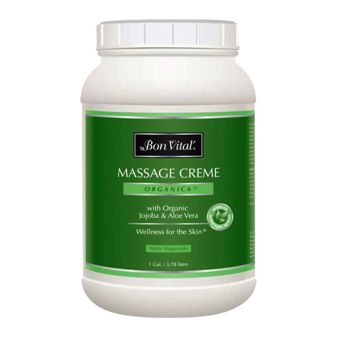 Bon Vital Organica Massage Creme 1 Gallon Jar