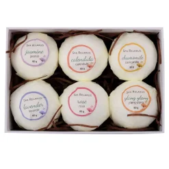 Botanical Bath Bomb 6 Piece Gift Set