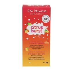 Citrus Burst Shower Steamers 6 Piece Gift Set (6 x 30 g) - Displayer of 6
