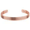Classic Lines Magnetic Copper Bangle Bracelet