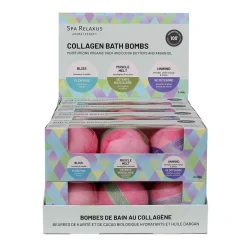 Collagen Bath Bombs Displayer of 8