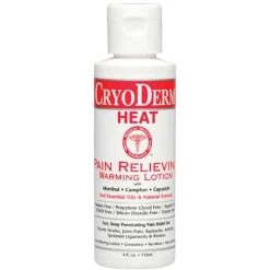 CryoDerm Heat Pain Relieving Warming Lotion 4 Oz Lotion
