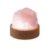 Crystal Aura Rose Quartz Healing Lamp