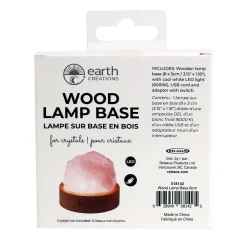 Crystal Wood Lamp Base