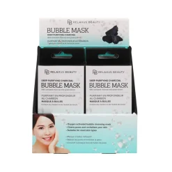 Deep Purifying Charcoal Bubble Face Mask Displayer of 12