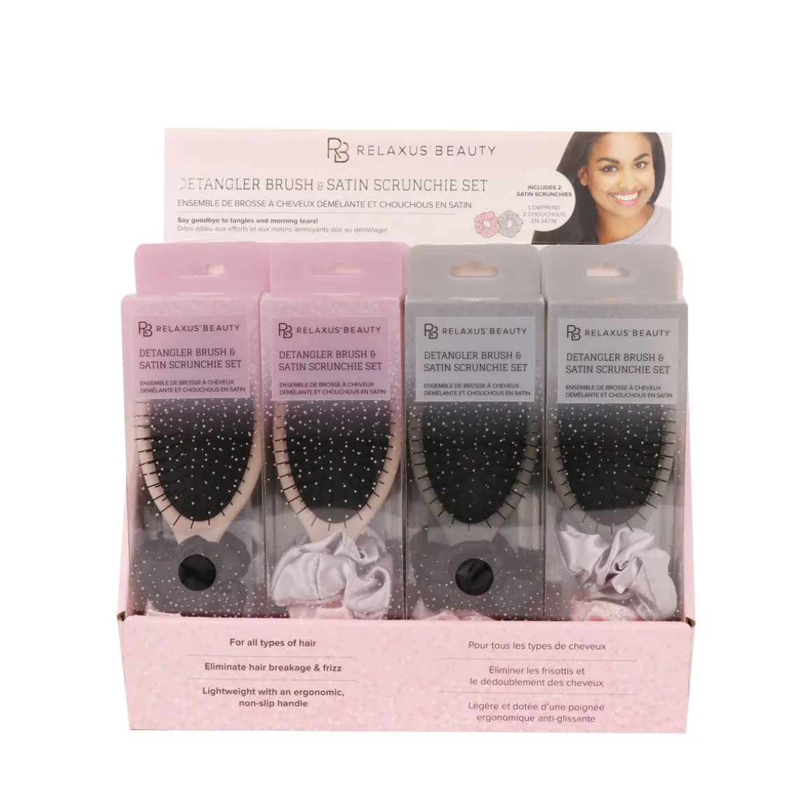 Detangling Brush & Scrunchie Set (Various Designs)