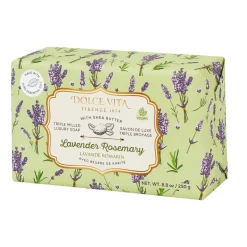 Dolce Vita Triple Milled Luxury Soaps with Shea Butter - Displayer of 6