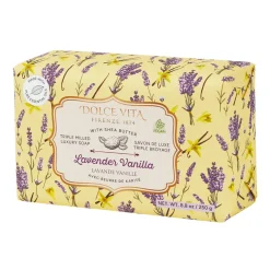 Dolce Vita Triple Milled Luxury Soaps with Shea Butter - Displayer of 6
