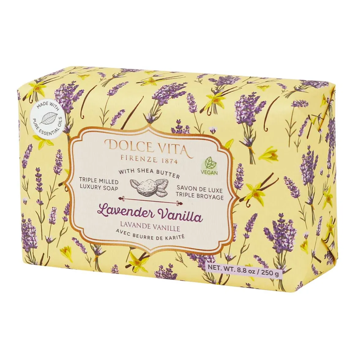 Dolce Vita Triple Milled Luxury Soaps with Shea Butter - Displayer of 6