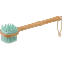 Dual-Sided Small Turquoise Silicone Bath Brush