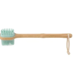 Dual-Sided Small Turquoise Silicone Bath Brush