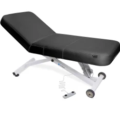 Earthlite ELLORA LXâ„¢ Black Manual Tilt Multi-Purpose Treatment Table w/Replaceable Mattress