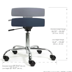 Earthlite Pneumatic Rolling Massage Stool