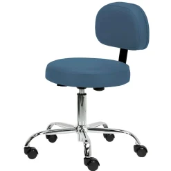 Earthlite Pneumatic Rolling Massage Stool With Back Support