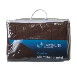 Earthlite Premium Espresso Microfiber Quilted Blanket 60