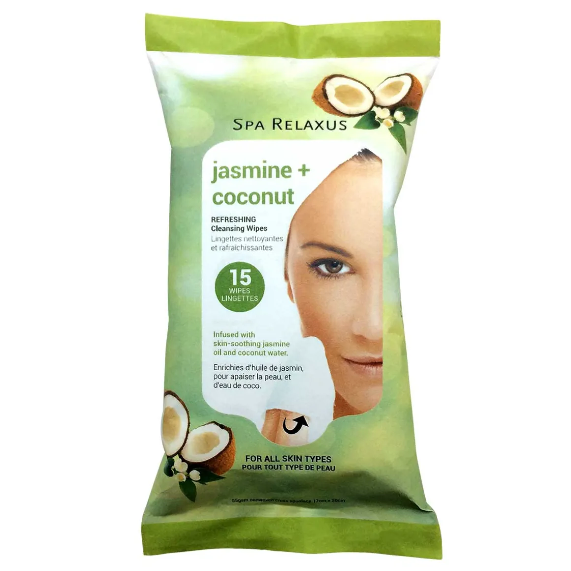 Facial Cleansing Wipes Displayer of 12