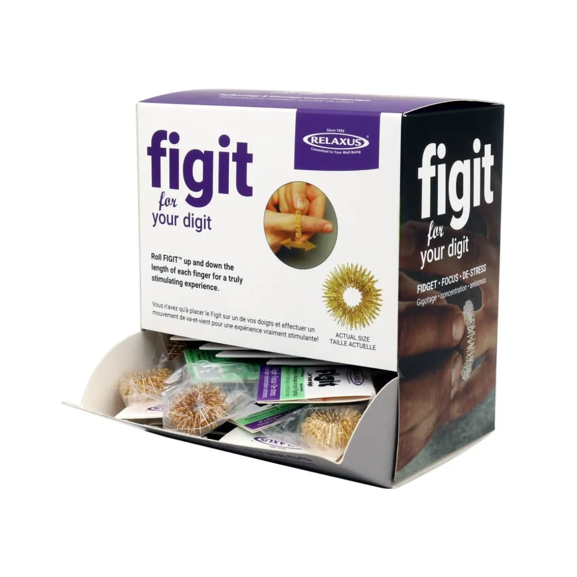 Figit Finger Massage Bands - Displayer of 50
