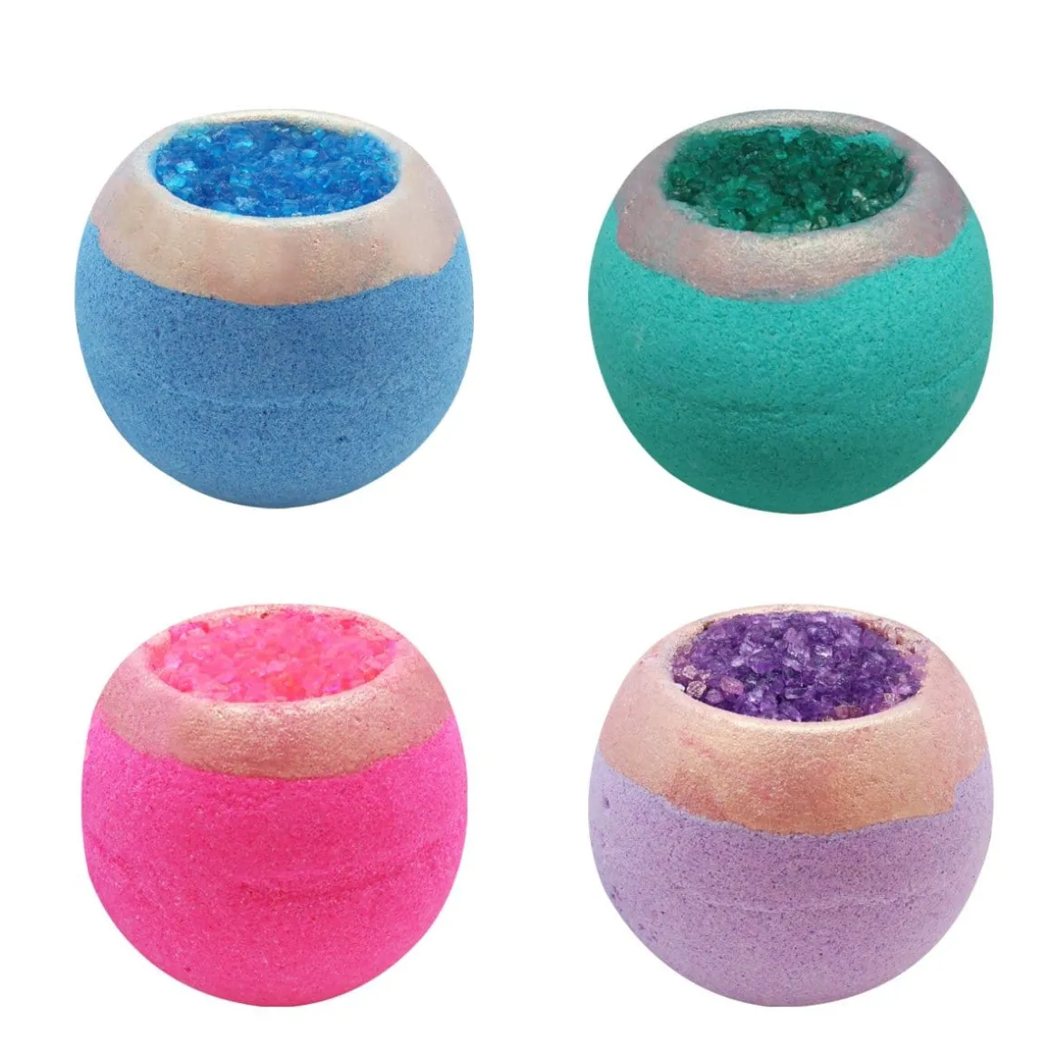 Geode Crystal Oasis Organic Bath Bombs