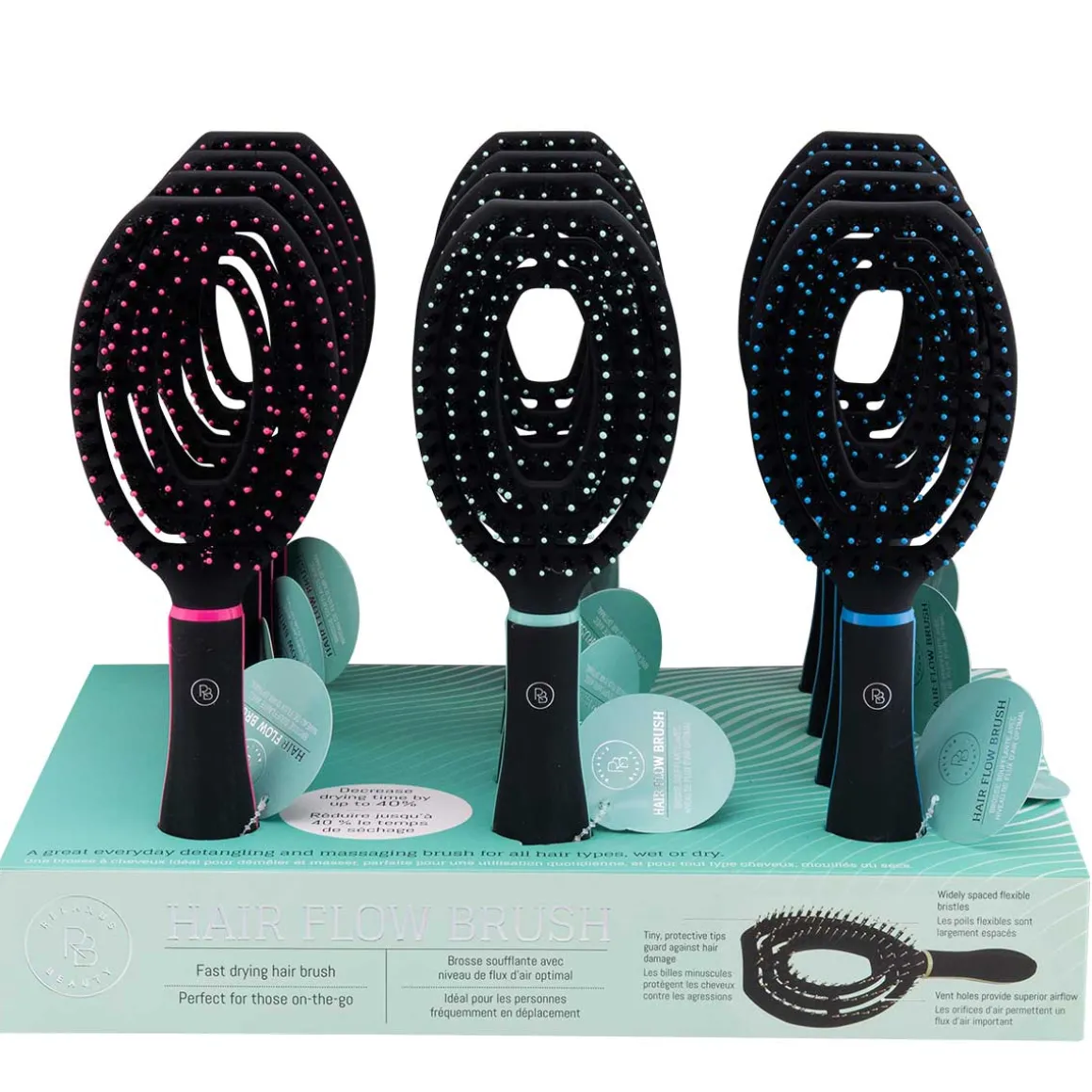 Hair Airflow Brush Displayer of 12