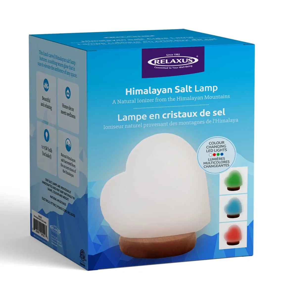 Heart Colour-Changing Mini Himalayan Salt Lamp