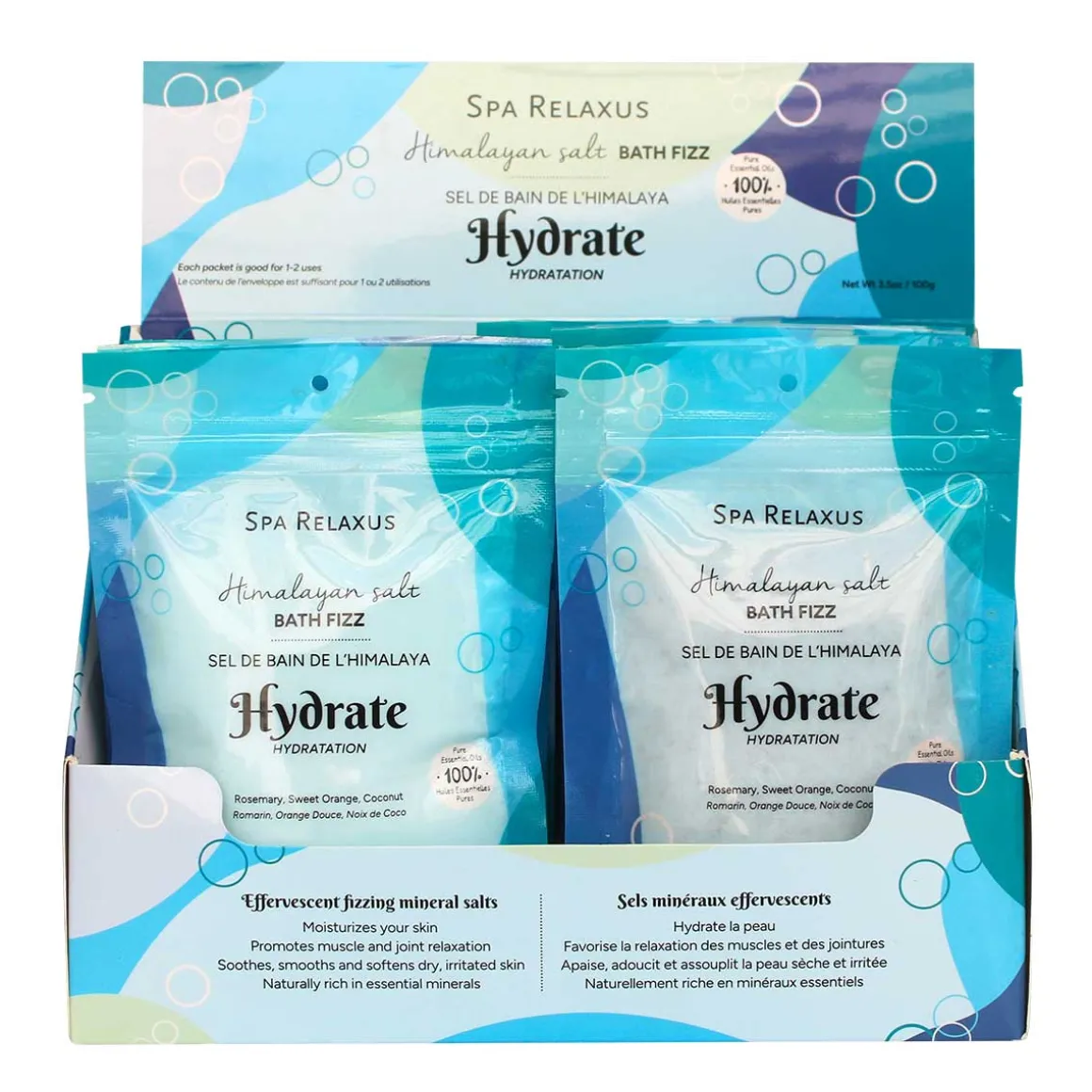 Himalayan Salt Bath Fizz (100 g) - Displayer of 12