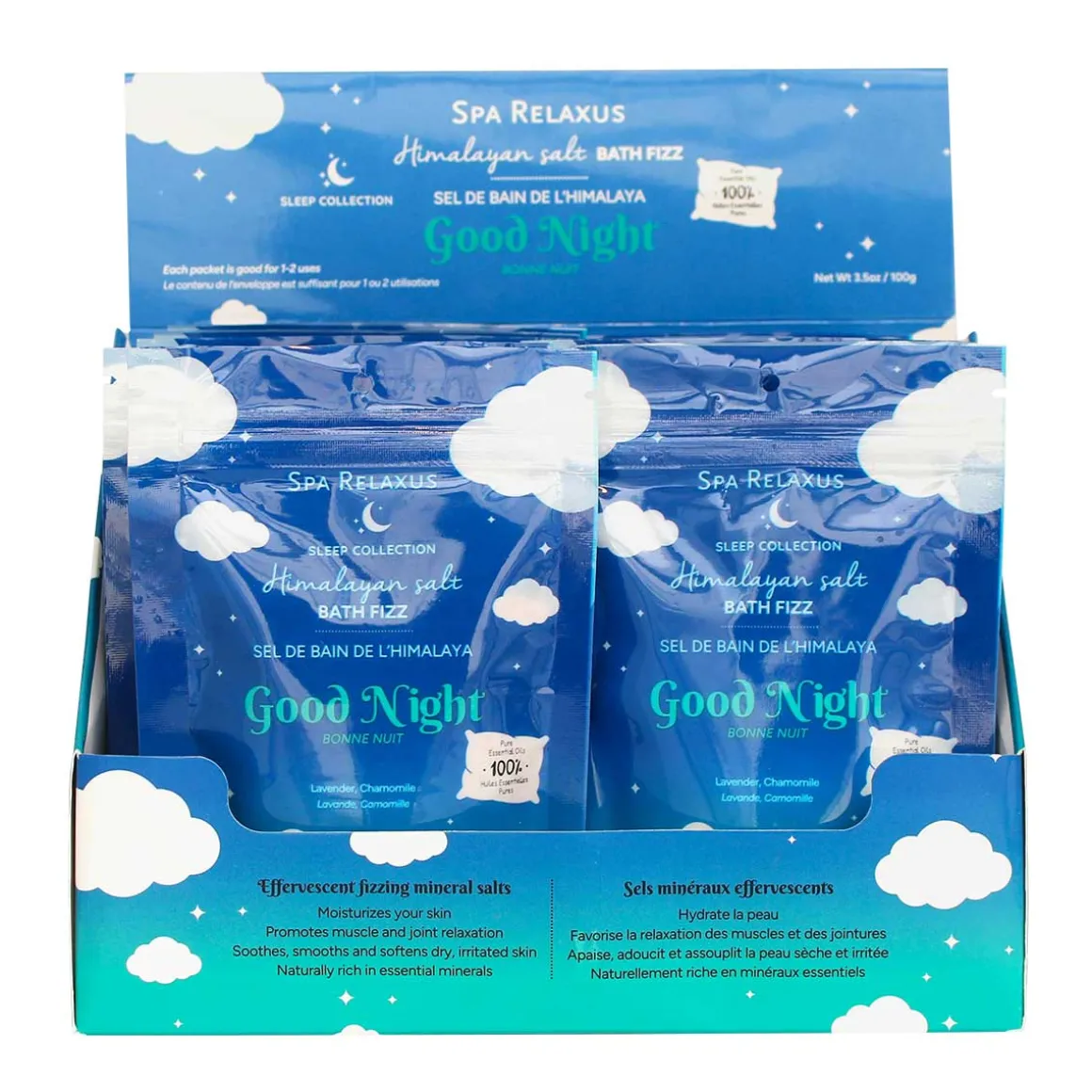 Himalayan Salt Bath Fizz (100 g) - Displayer of 12