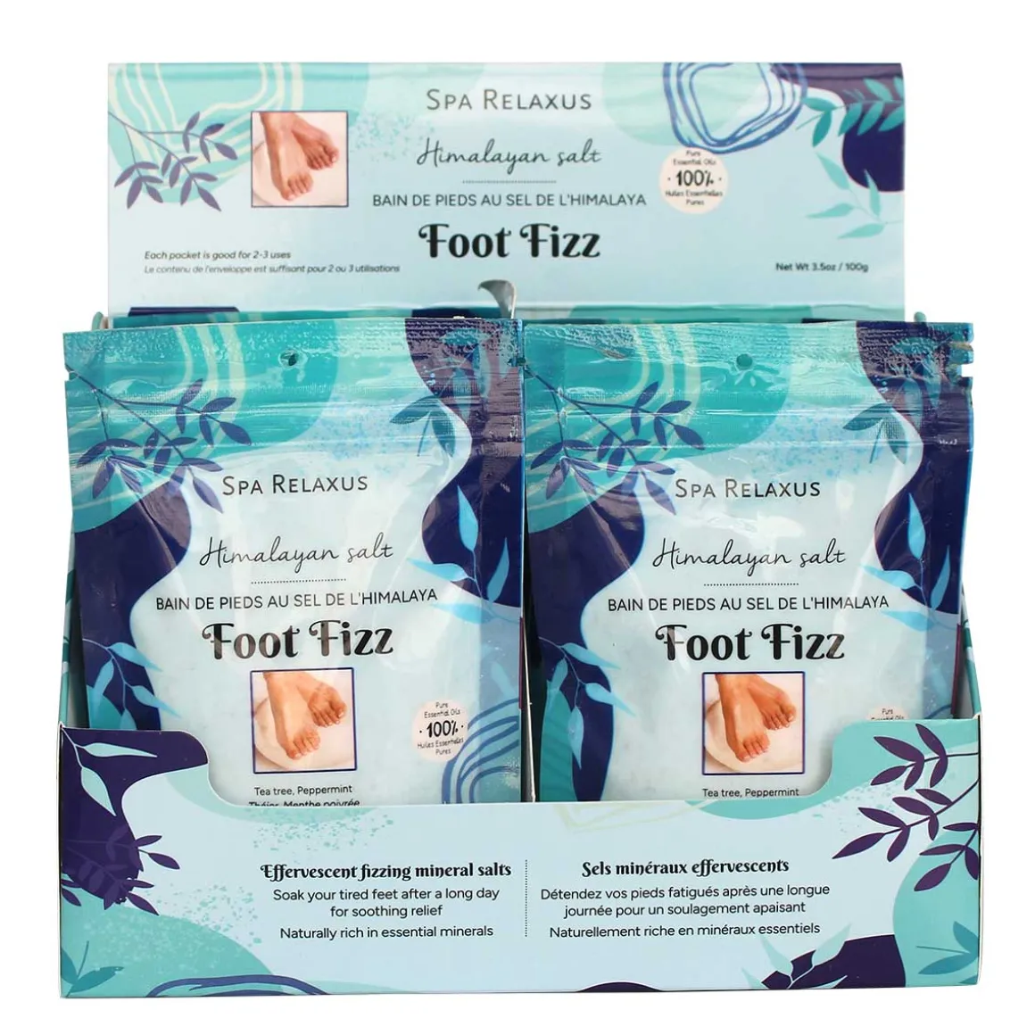 Himalayan Salt Bath Fizz (100 g) - Displayer of 12