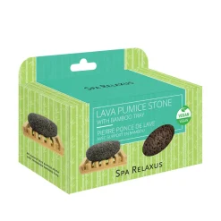 Lava Pumice Stone with Bamboo Tray