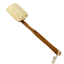 Loofah Back Brush with Bamboo Handle