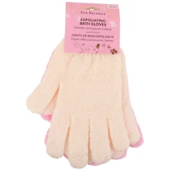 Moisturizing Exfoliating Nylon Bath Gloves (2-Pairs)