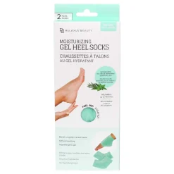 Moisturizing Gel Heel Socks Infused Tea Tree & Peppermint (2-Pack)