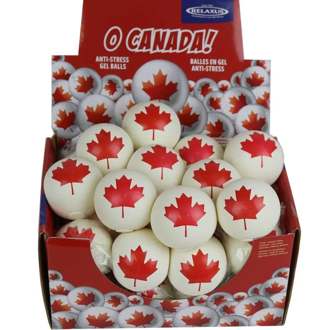 O Canada Stress Balls Displayer of 24